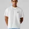 Camiseta de corte holgado con estampado en la espalda