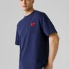 Camiseta de corte holgado con estampado en la espalda