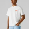 Camiseta de corte holgado con estampado en la espalda