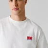 Camiseta de corte holgado con estampado en la espalda