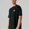 Camiseta de corte holgado con estampado en la espalda
