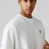 Camiseta de corte holgado con estampado en la espalda