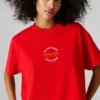 Camiseta de corte holgado con estampado en la espalda Camiseta de corte holgado con estampado en la espalda