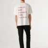 Camiseta de corte holgado con estampado en la espalda