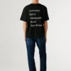 Camiseta de corte holgado con estampado en la espalda