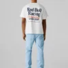 Camiseta de corte holgado con estampado en la espalda