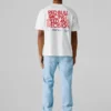 Camiseta de corte holgado con estampado en la espalda