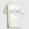 Camiseta de corte holgado con estampado en la espalda