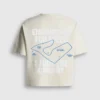 Camiseta de corte holgado con estampado en la espalda Camiseta de corte holgado con estampado en la espalda