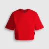 Camiseta de corte recto con logotipo en la manga
