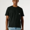 Camiseta de corte regular con bolsillo delantero Camiseta de corte regular con bolsillo delantero