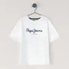 Camiseta de corte regular con estampado de logotipo Camiseta de corte regular con estampado de logotipo