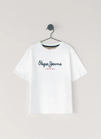 Camiseta de corte regular con estampado de logotipo