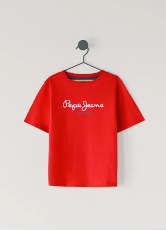 Camiseta de corte regular con estampado de logotipo