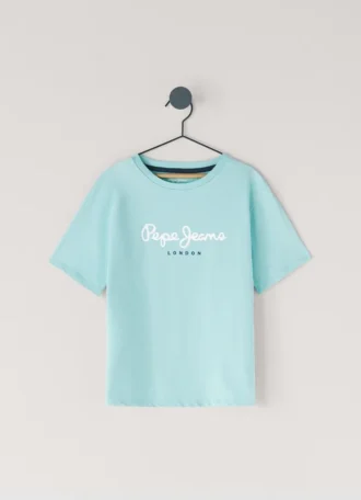 Camiseta de corte regular con estampado de logotipo