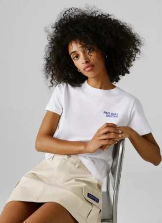 Camiseta de corte regular con estampado de logotipo