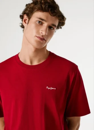 Camiseta de corte regular con estampado de logotipo