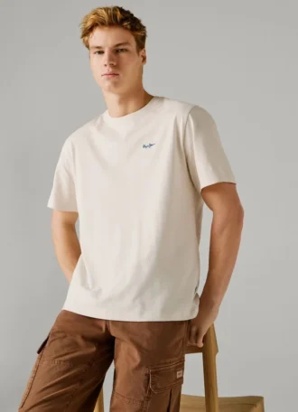 Camiseta de corte regular con estampado de logotipo
