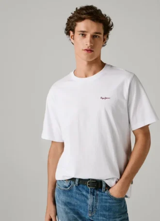 Camiseta de corte regular con estampado de logotipo
