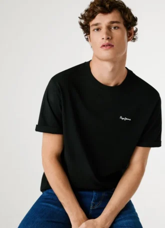 Camiseta de corte regular con estampado de logotipo