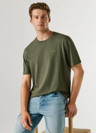 Camiseta de corte regular con estampado de logotipo