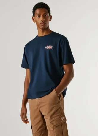Camiseta de corte regular con estampado de logotipo