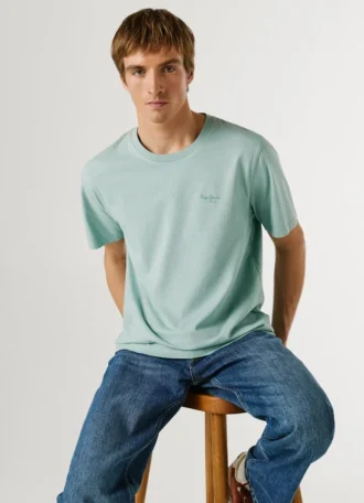 Camiseta de corte regular con estampado de logotipo