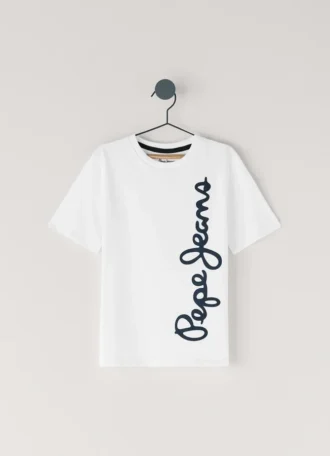 Camiseta de corte regular con estampado de logotipo