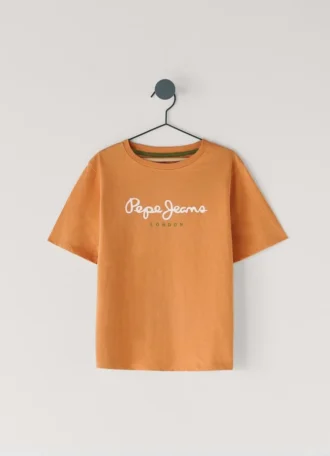 Camiseta de corte regular con estampado de logotipo