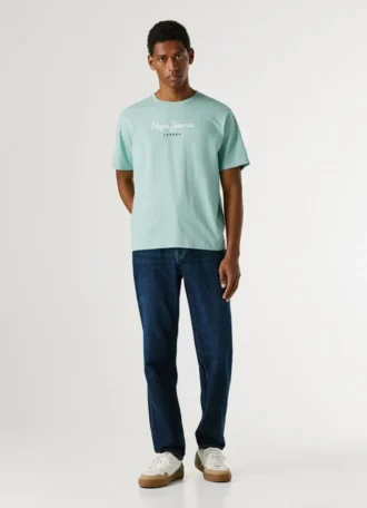 Camiseta de corte regular con estampado de logotipo