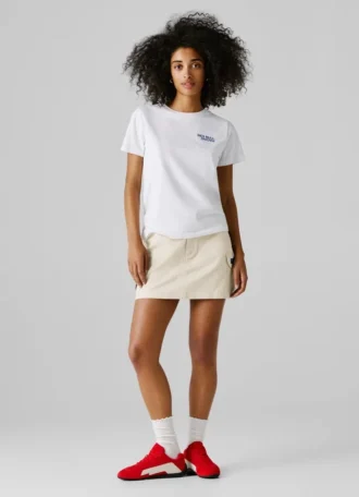 Camiseta de corte regular con estampado de logotipo