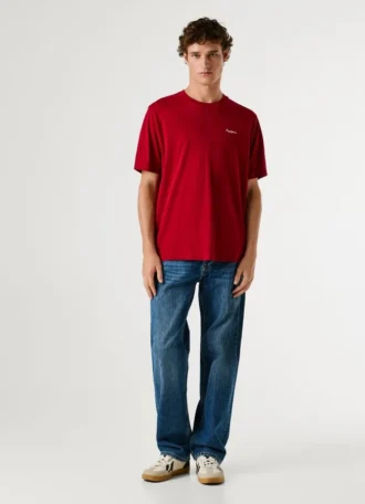 Camiseta de corte regular con estampado de logotipo