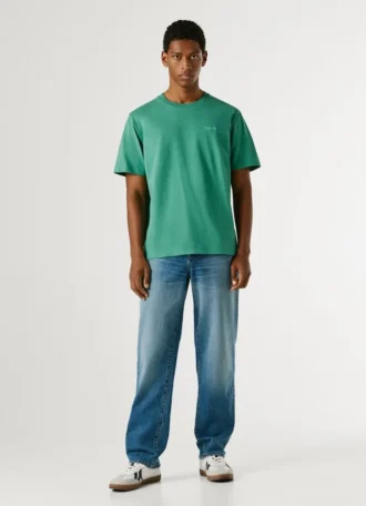 Camiseta de corte regular con estampado de logotipo