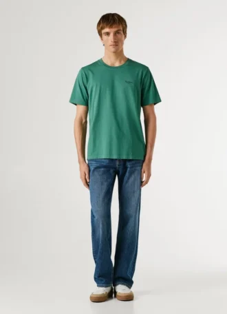 Camiseta de corte regular con estampado de logotipo