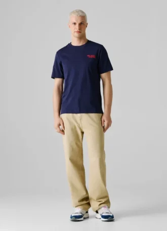 Camiseta de corte regular con estampado de logotipo
