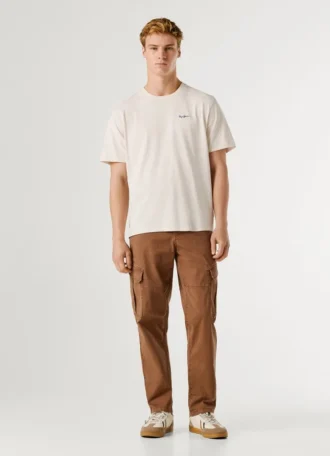 Camiseta de corte regular con estampado de logotipo