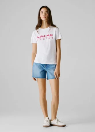 Camiseta de corte regular con estampado de logotipo