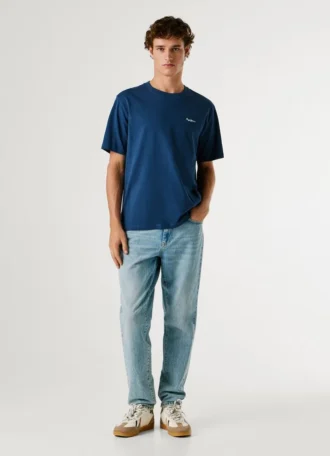 Camiseta de corte regular con estampado de logotipo