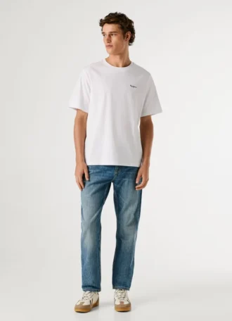 Camiseta de corte regular con estampado de logotipo
