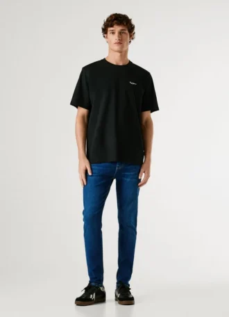 Camiseta de corte regular con estampado de logotipo
