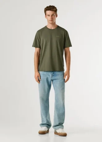 Camiseta de corte regular con estampado de logotipo