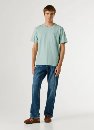 Camiseta de corte regular con estampado de logotipo