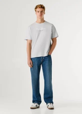 Camiseta de corte regular con estampado de logotipo