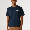 Camiseta de corte regular con estampado de logotipo