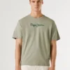 Camiseta de corte regular con estampado de logotipo Camiseta de corte regular con estampado de logotipo