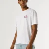 Camiseta de corte regular con estampado de logotipo