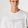 Camiseta de corte regular con estampado de logotipo Camiseta de corte regular con estampado de logotipo