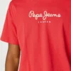 Camiseta de corte regular con estampado de logotipo Camiseta de corte regular con estampado de logotipo