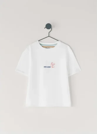 Camiseta de corte regular con estampado en la espalda