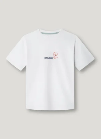 Camiseta de corte regular con estampado en la espalda